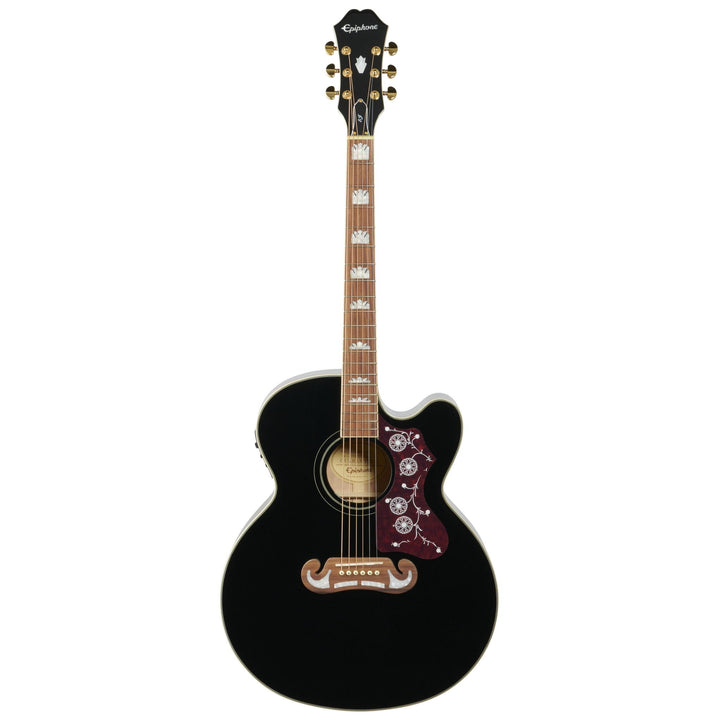 Epiphone J-200 EC Studio Acoustic-Electric Guitar, Black