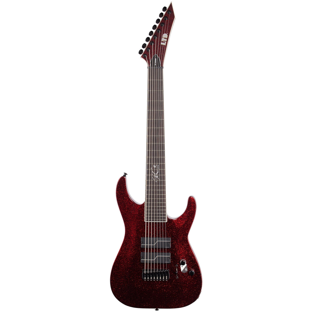 ESP LTD Stephen Carpenter SC-608B Baritone Red Sparkle 8-String Electric Guitar