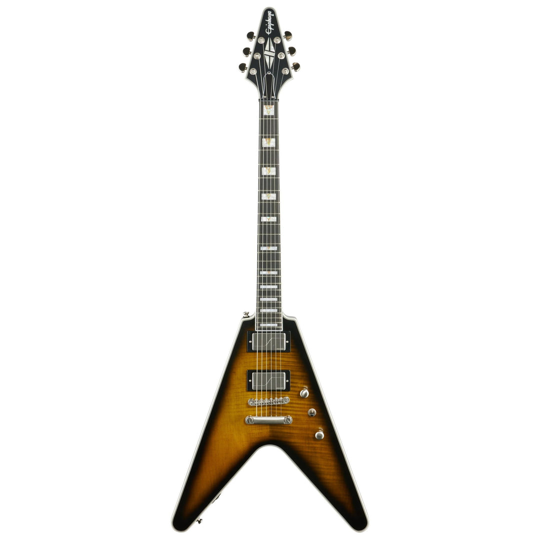 Epiphone Flying V Prophecy Electric Guitar, Yellow Tiger Aged Gloss