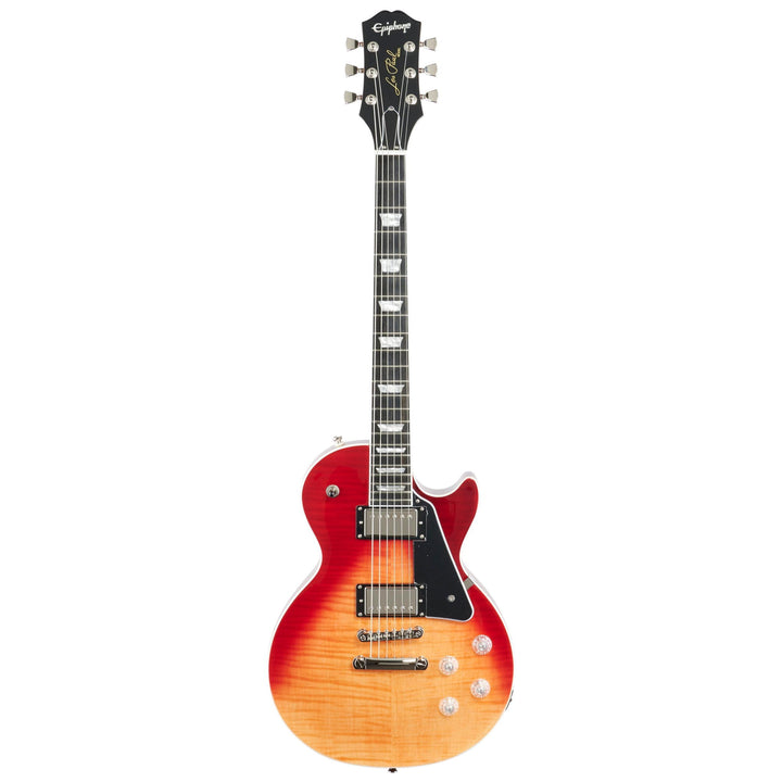 Epiphone Les Paul Modern Figured Electric Guitar, Magma Orange Fade