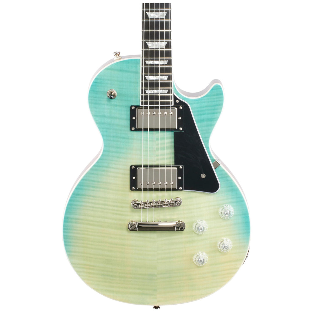 Epiphone Les Paul Modern Figured Electric Guitar, Caribbean Blue Fade