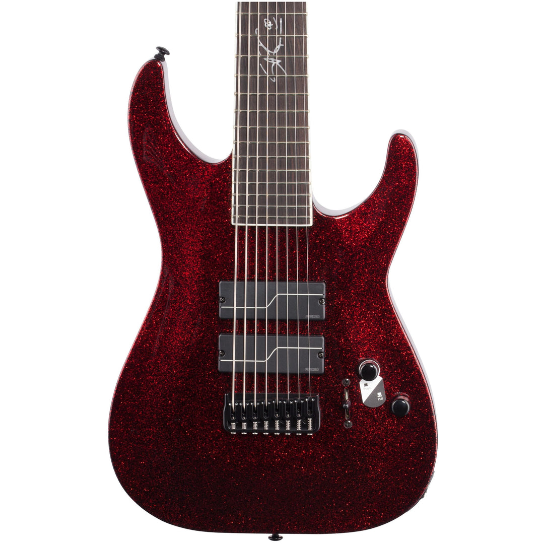 ESP LTD Stephen Carpenter SC-608B Baritone Red Sparkle 8-String Electric Guitar