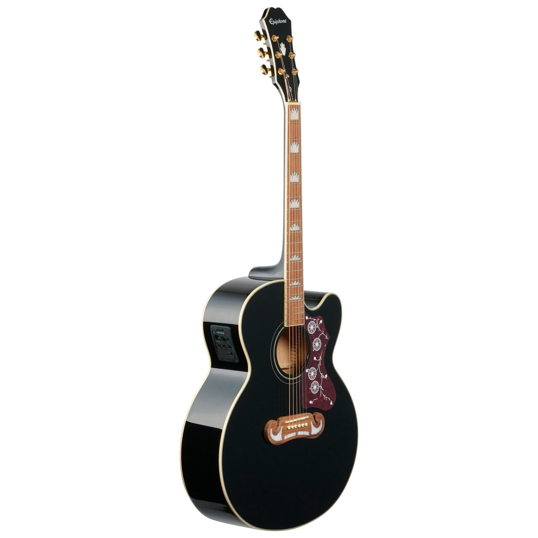 Epiphone J-200 EC Studio Acoustic-Electric Guitar, Black