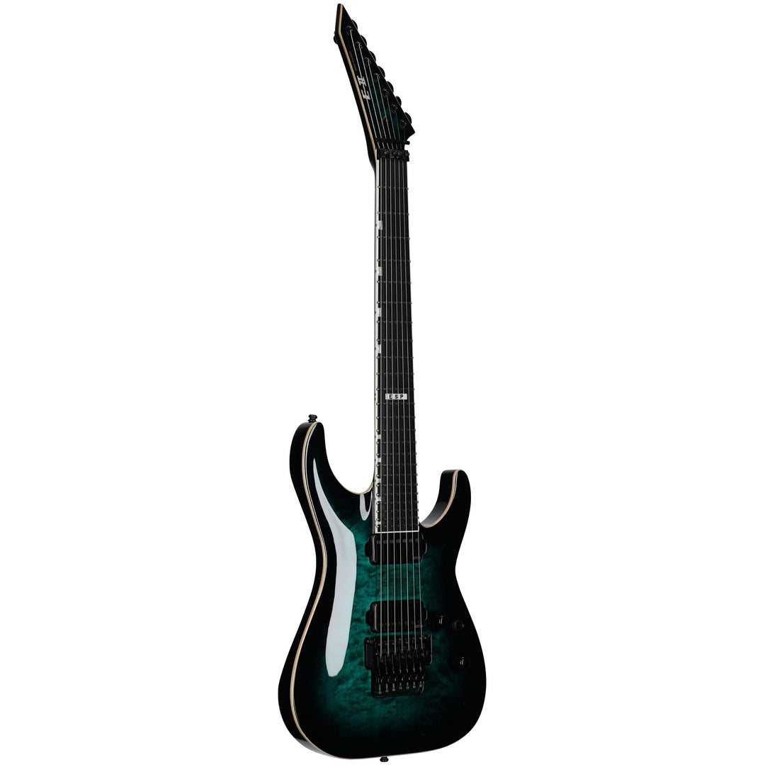 ESP EII Horizon FR-7 Black Turquoise Burst 7-String Electric Guitar