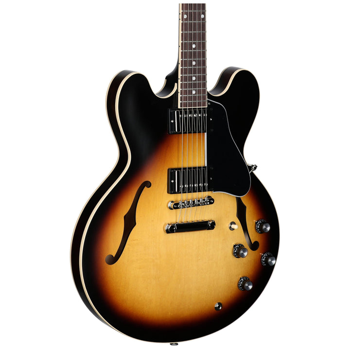 Gibson ES-335 Dot Satin Electric Guitar, Vintage Burst