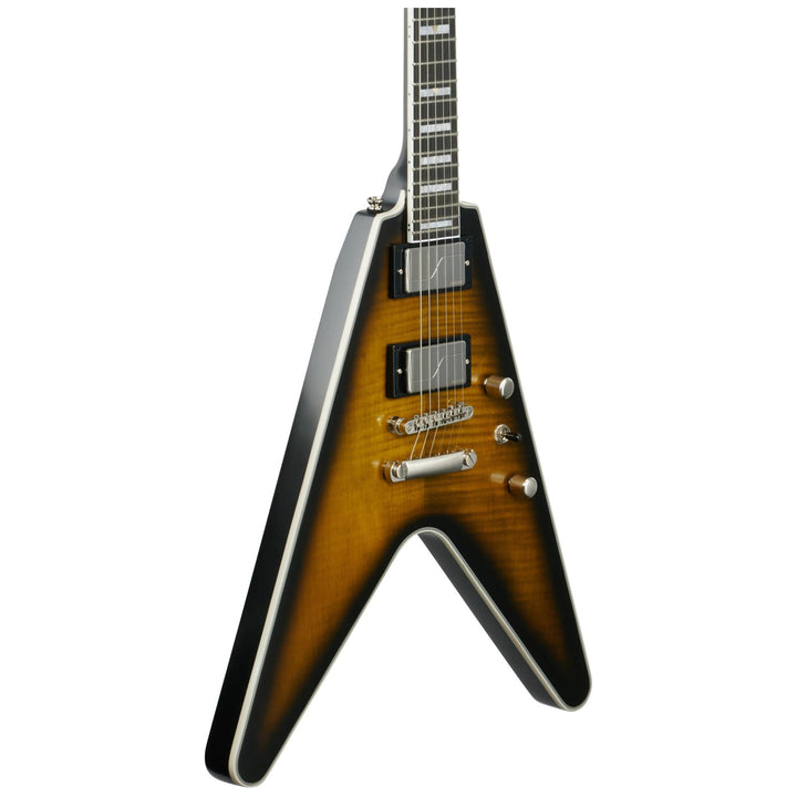 Epiphone Flying V Prophecy Electric Guitar, Yellow Tiger Aged Gloss