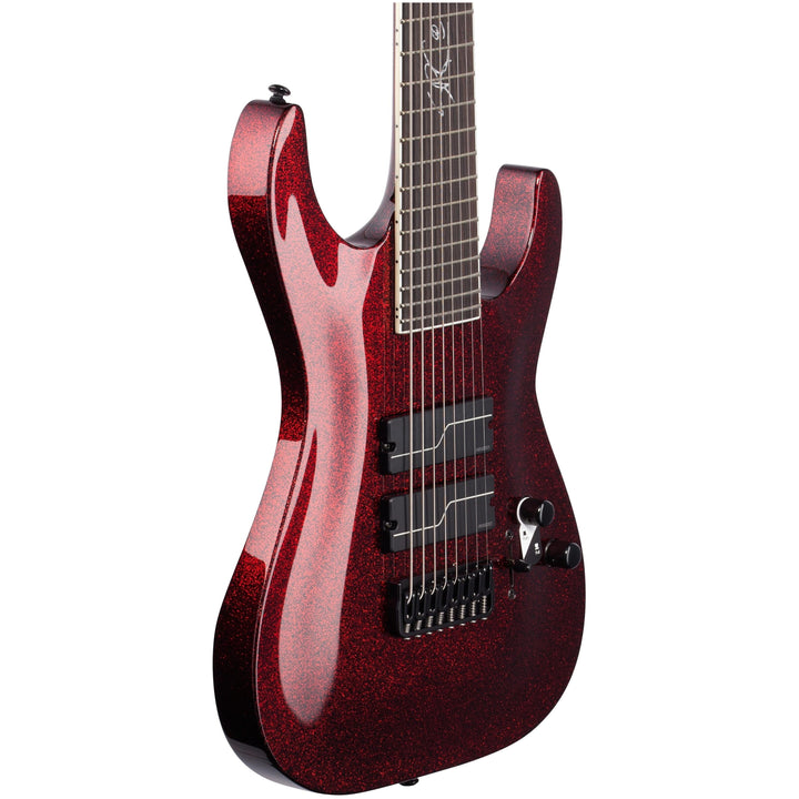 ESP LTD Stephen Carpenter SC-608B Baritone Red Sparkle 8-String Electric Guitar