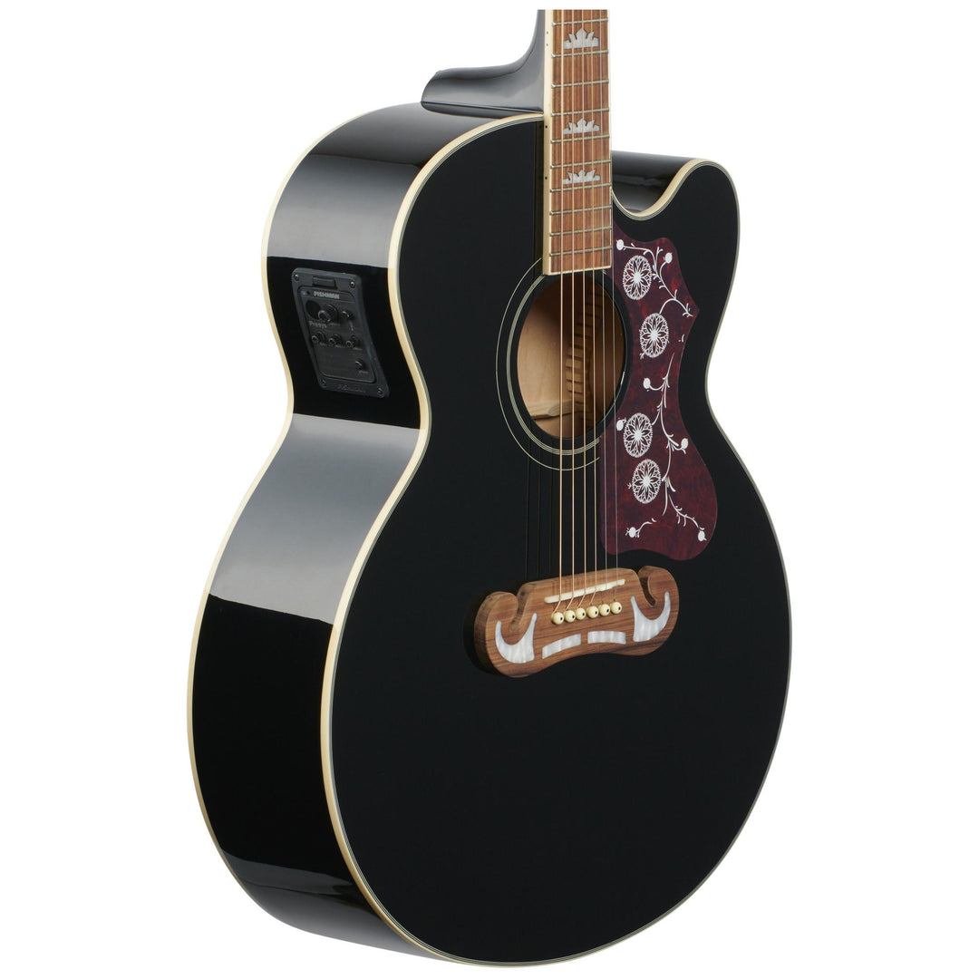 Epiphone J-200 EC Studio Acoustic-Electric Guitar, Black