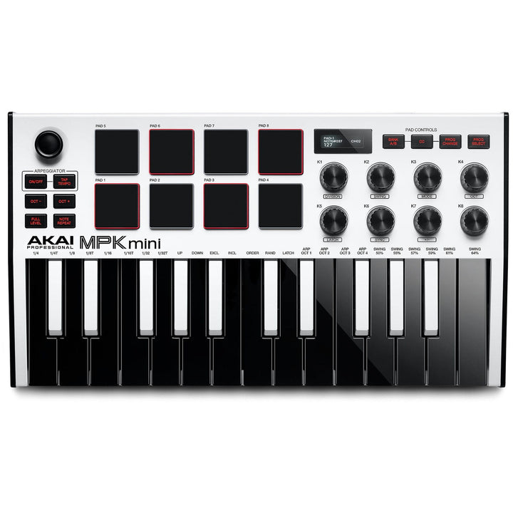 Akai Professional MPK Mini MK III 25-key White Keyboard Controller