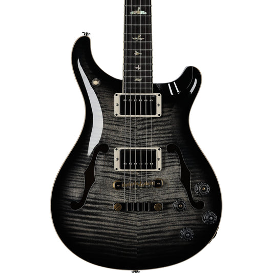 PRS Paul Reed Smith McCarty 594 Hollowbody II 10 Top Electric Guitar (with Case), Charcoal Burst