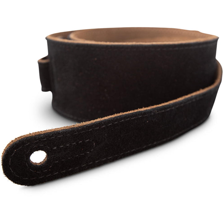 Taylor Embroidered Suede 2.5" Black Guitar Strap