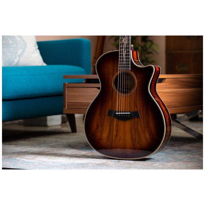 Taylor K24ce Acoustic-Electric Guitar, Shaded Edge Burst