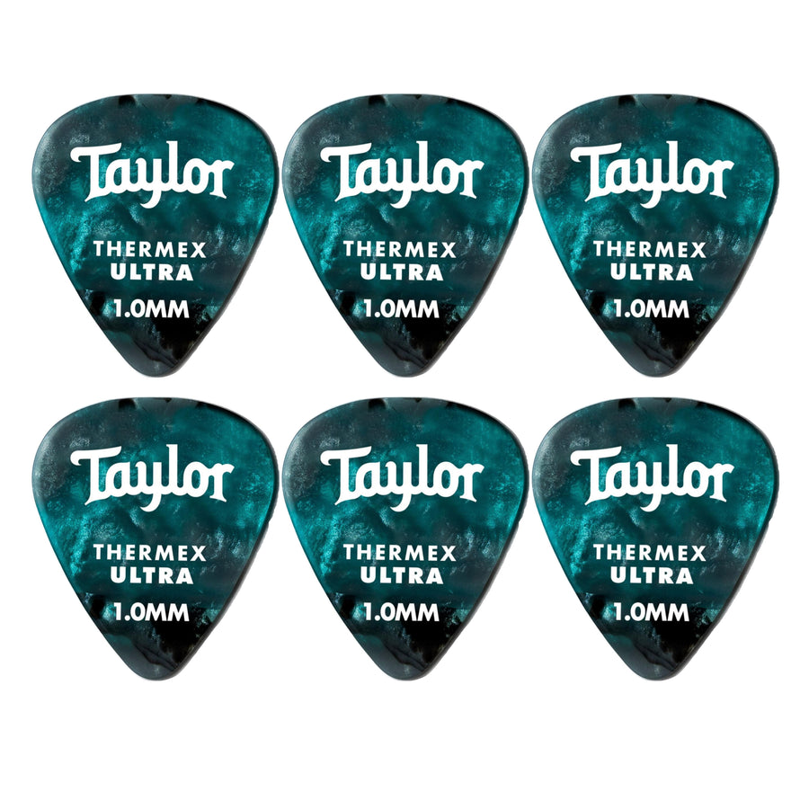 Taylor Premium 351 Thermex Guitar Picks, Abalone, 6-Pack