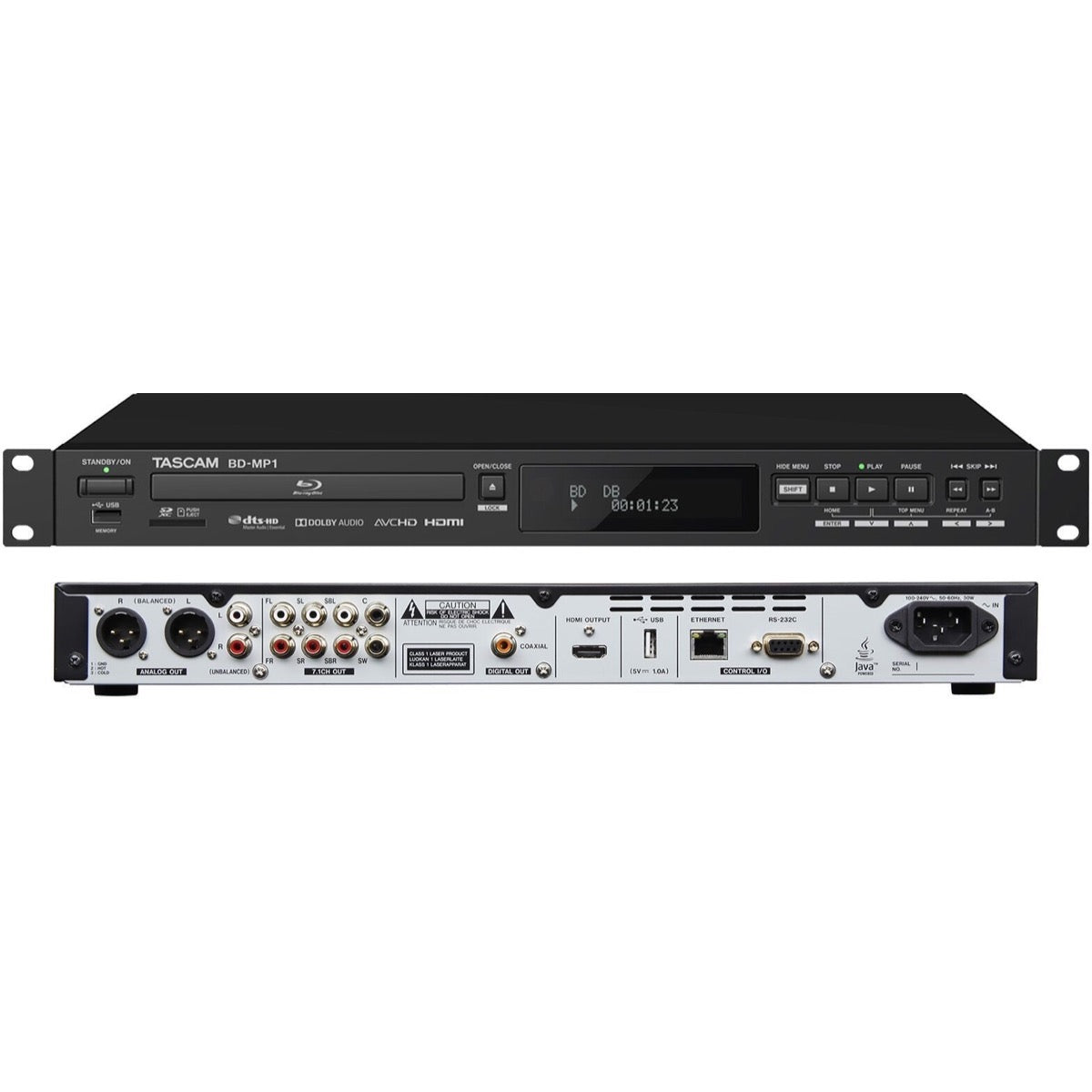 Tascam BD-MP1 Rackmount Blu-Ray Player