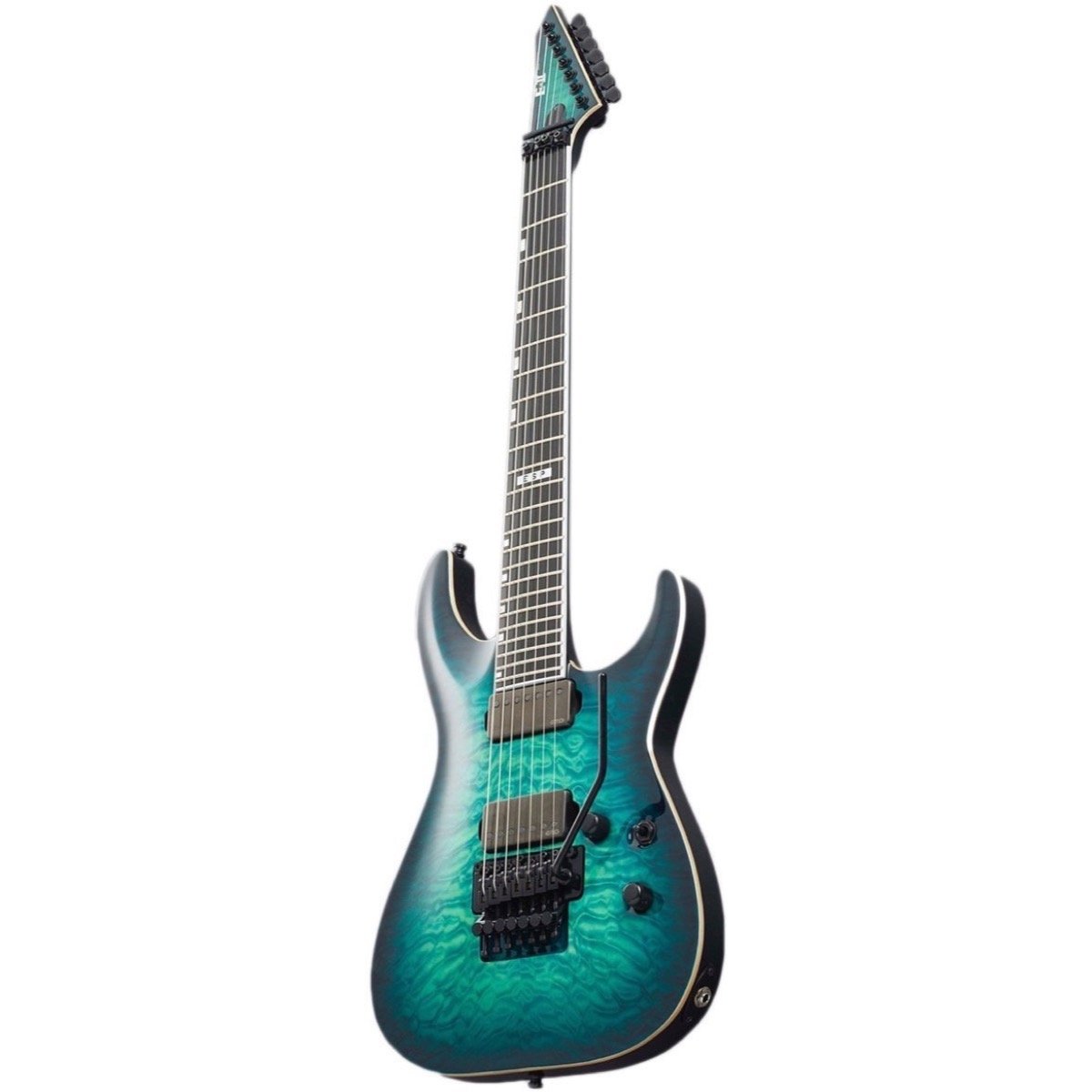 ESP EII Horizon FR-7 Electric Guitar, 7-String (with Case), Black