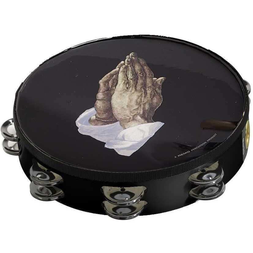 Remo Religious Tambourine (Double Row), Praying Hands, TA-9210-14, 10 Inch