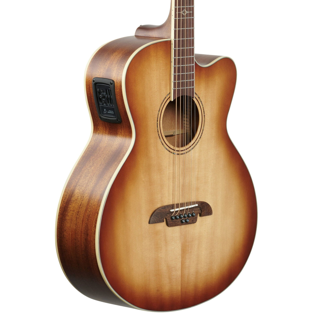 Alvarez Artist Series Baritone Acoustic-Electric Guitar, 8-String, Shaded Burst