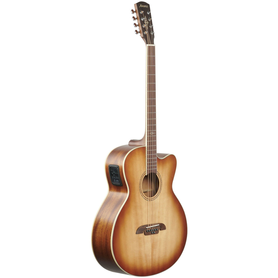 Alvarez Artist Series Baritone Acoustic-Electric Guitar, 8-String, Shaded Burst