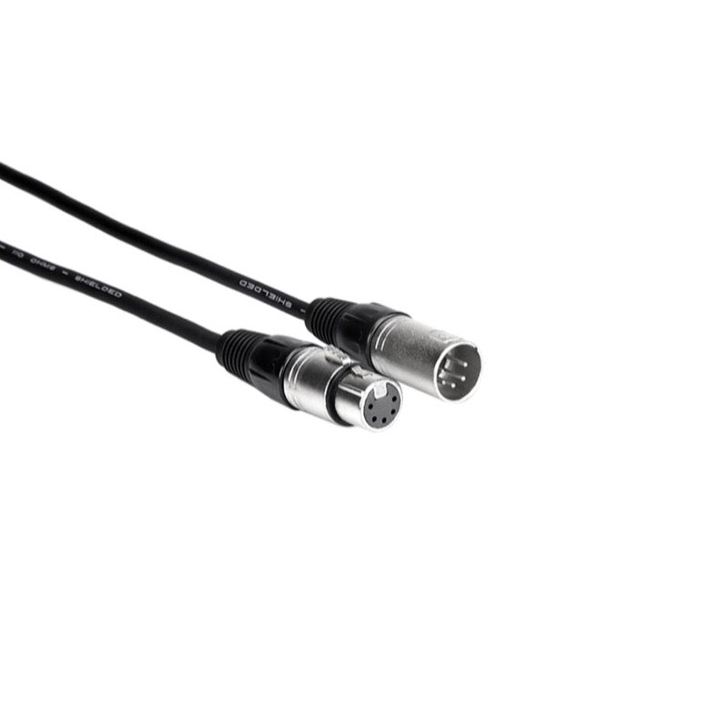 Hosa DMX512 Cable, XLR5-M to XLR5-F, 4-Conductor, DMX-010, 10 Foot