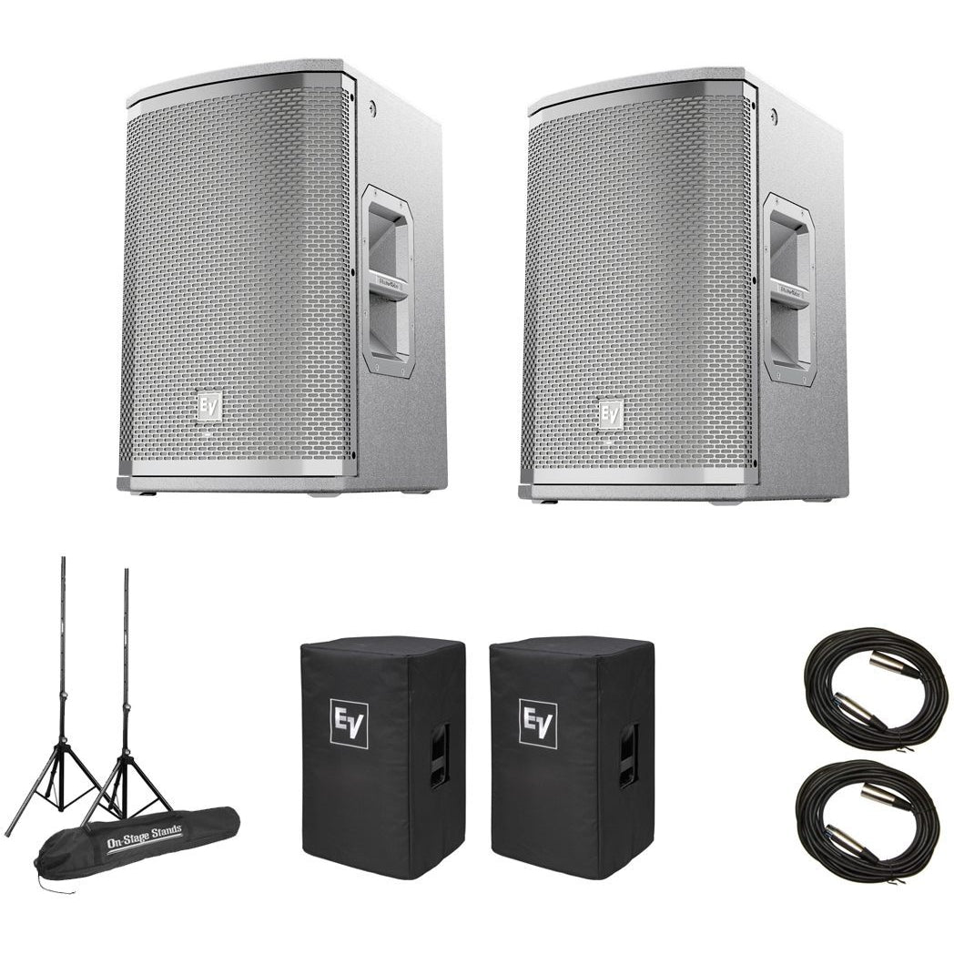 Electro-Voice ETX-10P 2-Way Active Loudspeakers - Pair with Speaker Pack