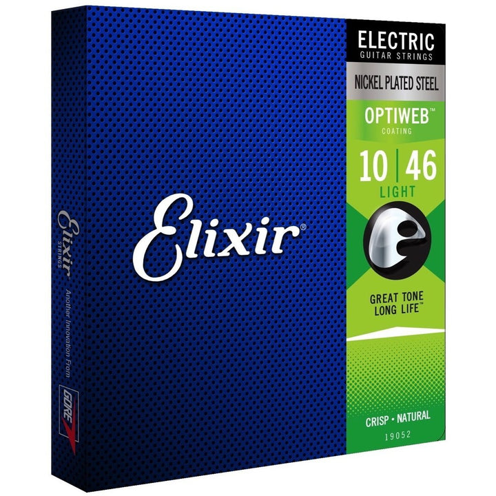 Elixir OptiWeb Electric Guitar Strings, 19052, Light