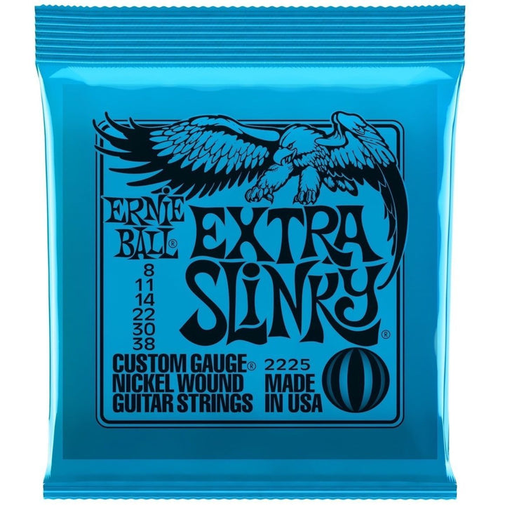 Ernie Ball Extra Slinky Nickel Wound Electric Guitar Strings, 2225, 14093