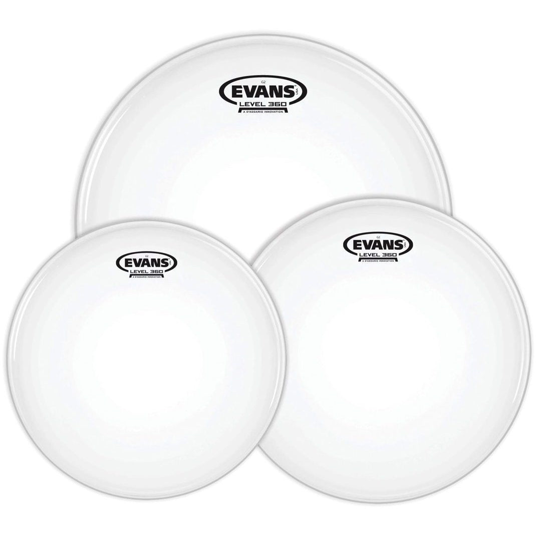 Evans Genera G2 Coated Drumhead, Rock Tom Pack, 10, 12, 16 Inch