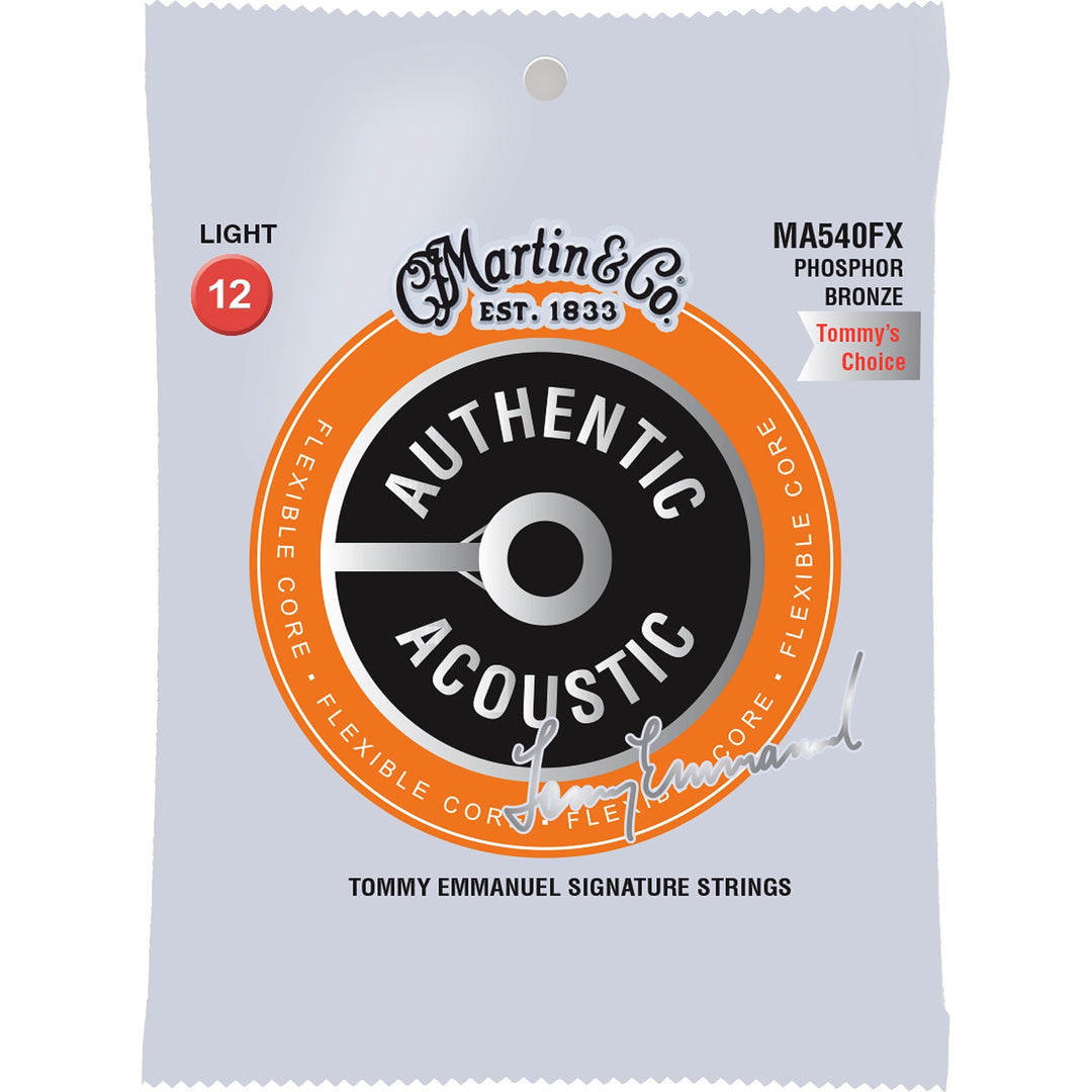 Martin MA540FX Light Tommy Emmanual Phosphor Bronze Acoustic Guitar Strings