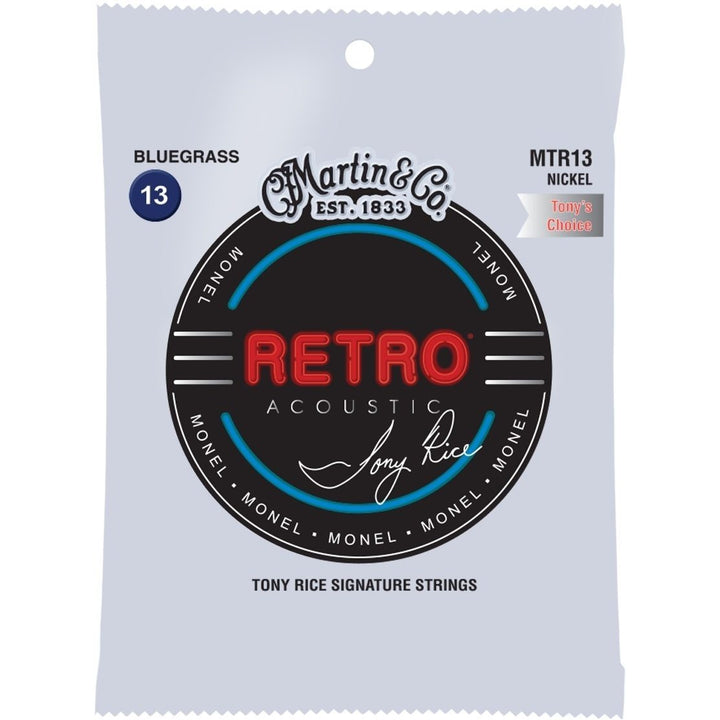 Martin Retro Monel Tony Rice's Choice Acoustic Guitar Strings, MTR13, 13-56