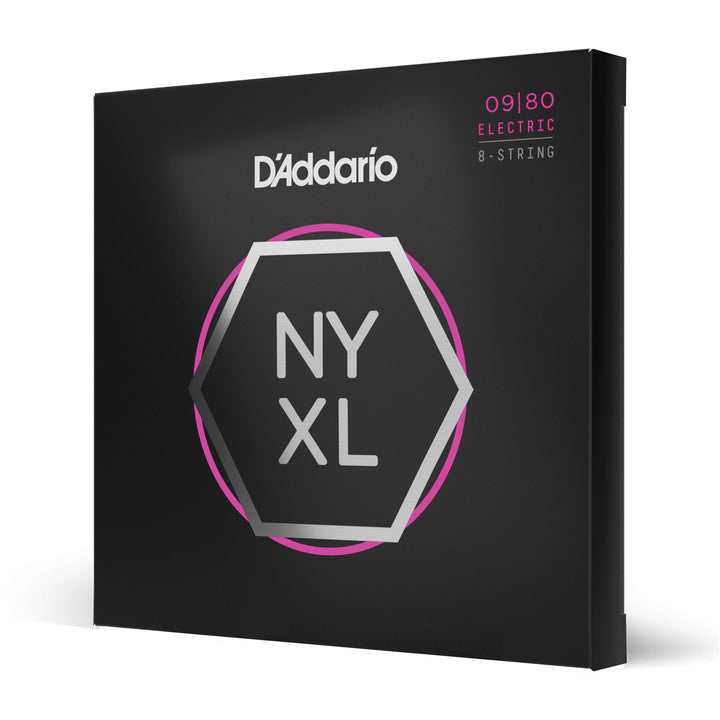 D'Addario NYXL0980 Super Lite Nickel Wound 8-String Electric Guitar Strings