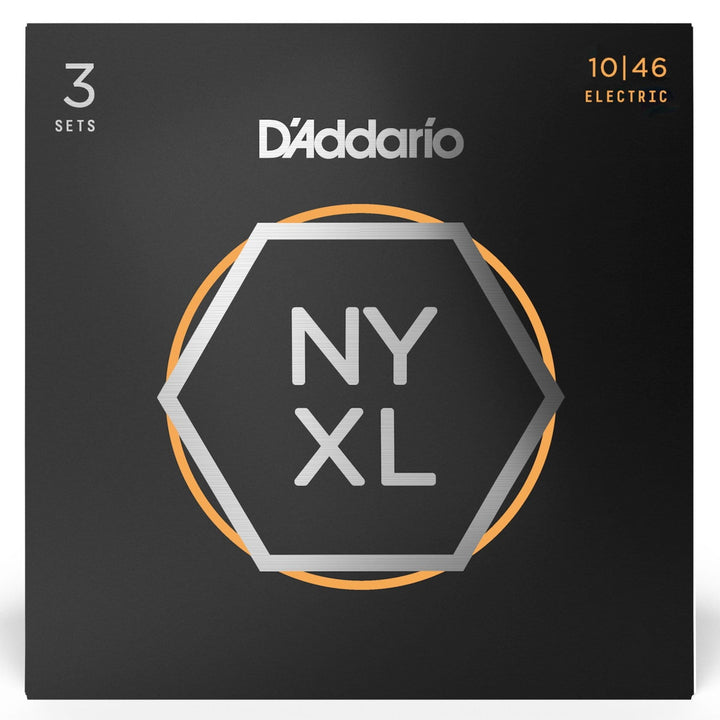 D'Addario NYXL10463P Regular Light 3-Pack of Nickel Wound Electric Guitar StringsD'Addario NYXL10463P Regular Light 3-Pack of Nickel Wound Electric Guitar Strings