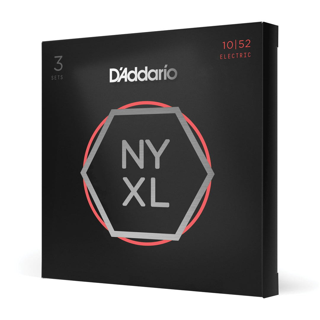 D'Addario NYXL10523P Light Heavy 3-Pack of Nickel Wound Electric Guitar Strings