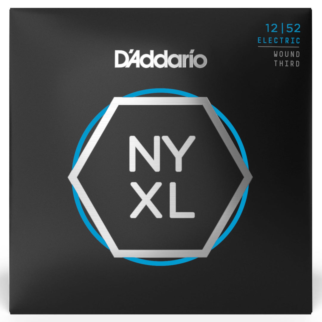 D'Addario NYXL1252W Light Wound Third Nickel Wound Electric Guitar Strings