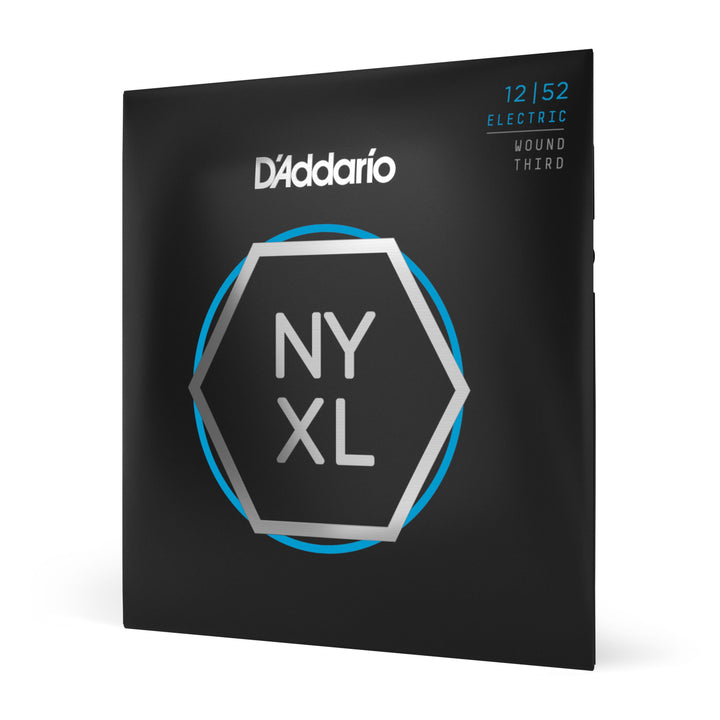 D'Addario NYXL1252W Light Wound Third Nickel Wound Electric Guitar Strings