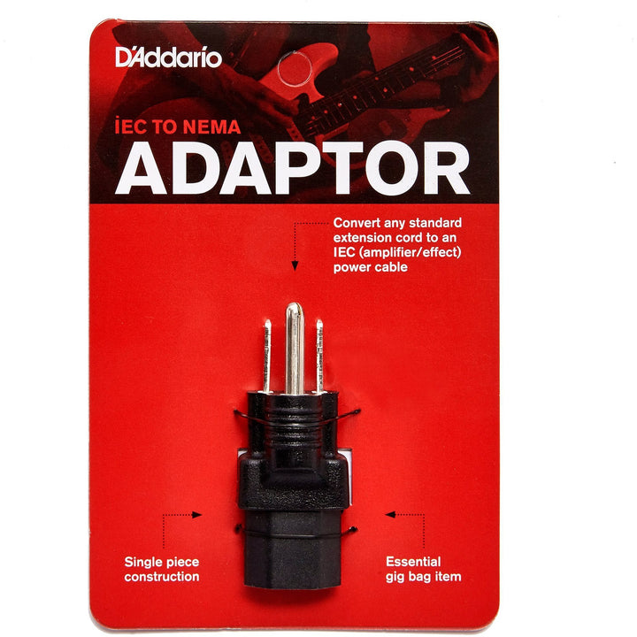 D'Addario PW-IECBA-01 IEC to NEMA Power Adapter