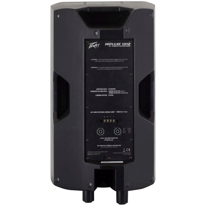 Peavey Impulse 1012 Black Weather-Resistant Loudspeaker