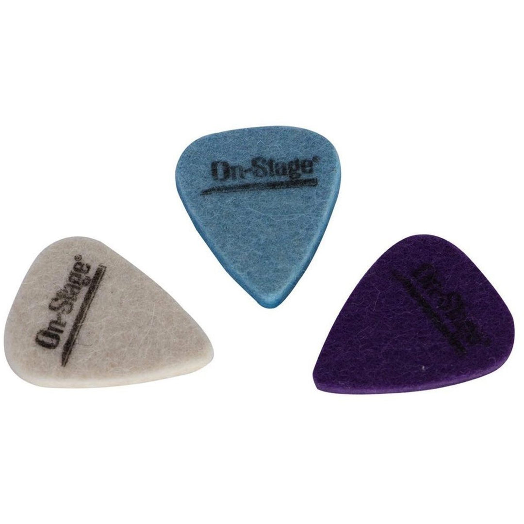 On-Stage UPK300 Felt Ukulele Picks, 3-Pack