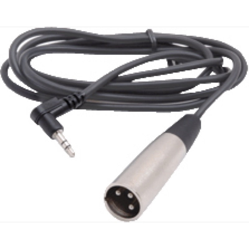 Hosa Right-Angle TRS 1/8 Inch to Male XLR Cable, XVM-101M, 1 Foot