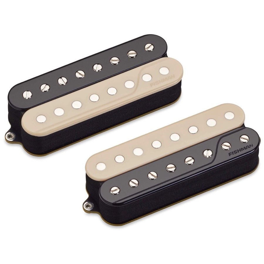 Fishman Open Core Fluence Classic Humbucker 8-String Pickup, Zebra, Set, Reverse Wound