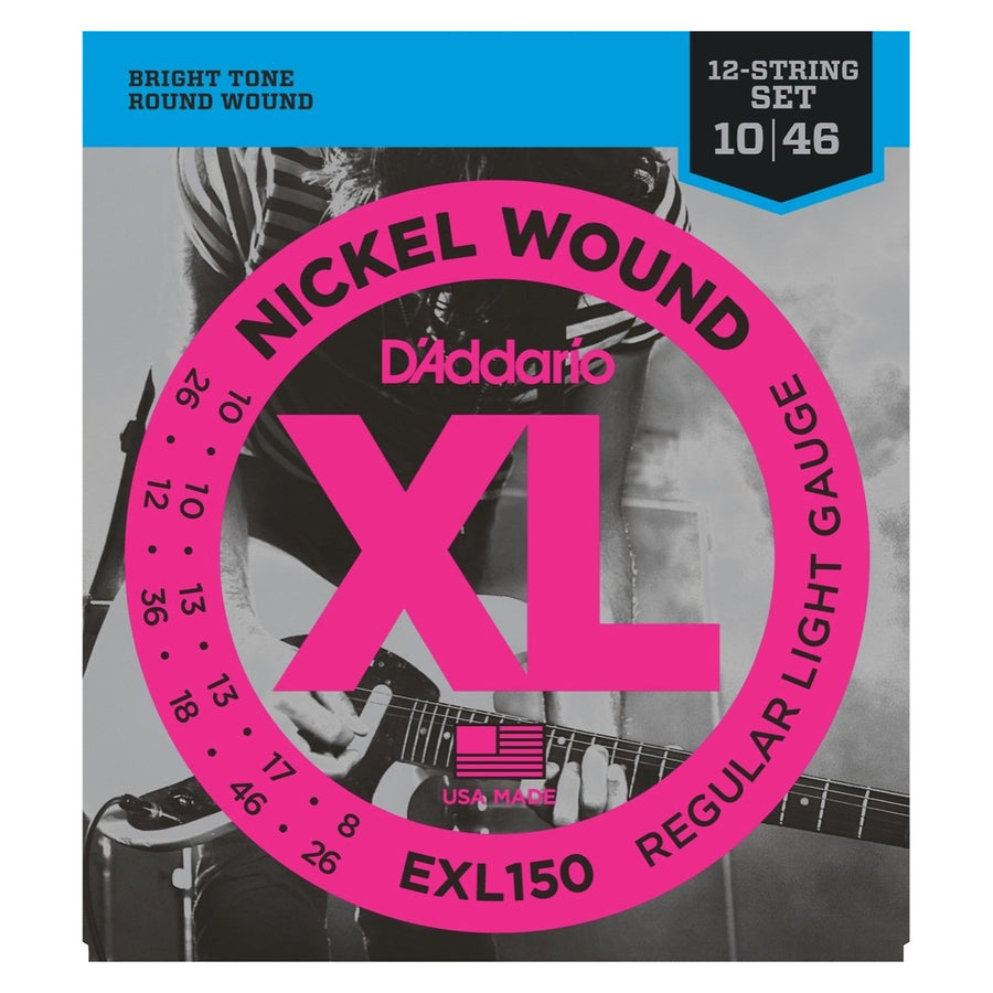 D'Addario EXL150 12-String Electric Guitar Strings (Regular Light)