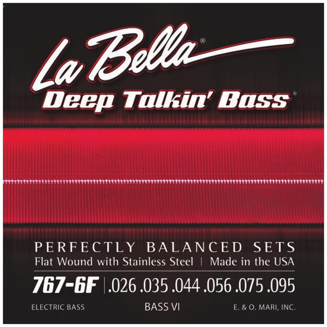 La Bella 767-6F Bass VI Flatwound Electric Bass Strings