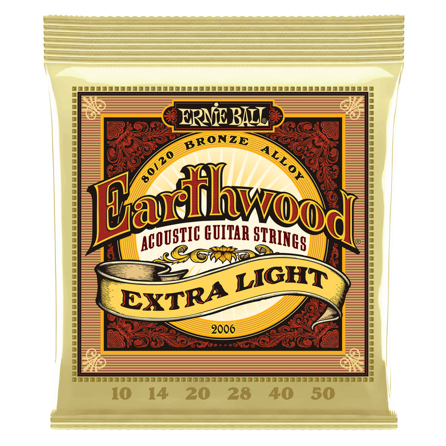 Ernie Ball Earthwood 80/20 Bronze Acoustic Guitar Strings, 2006, 10-50, Extra Light