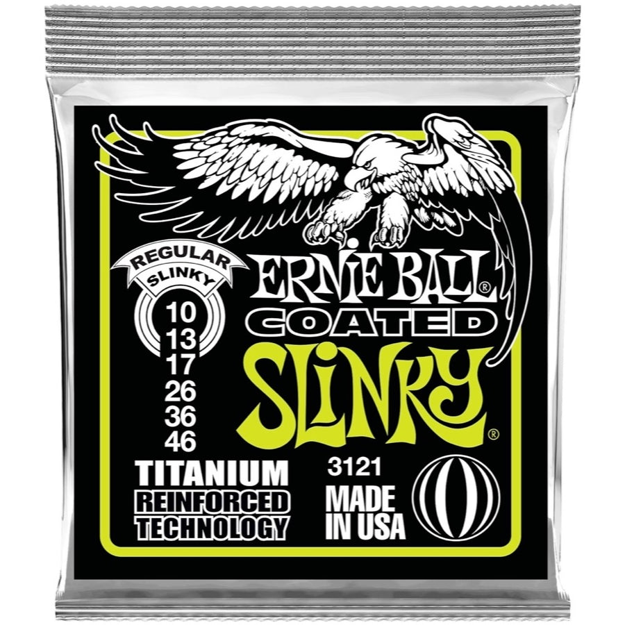 Ernie Ball 3121 Slinky Coated Titanium RPS Electric Guitar Strings