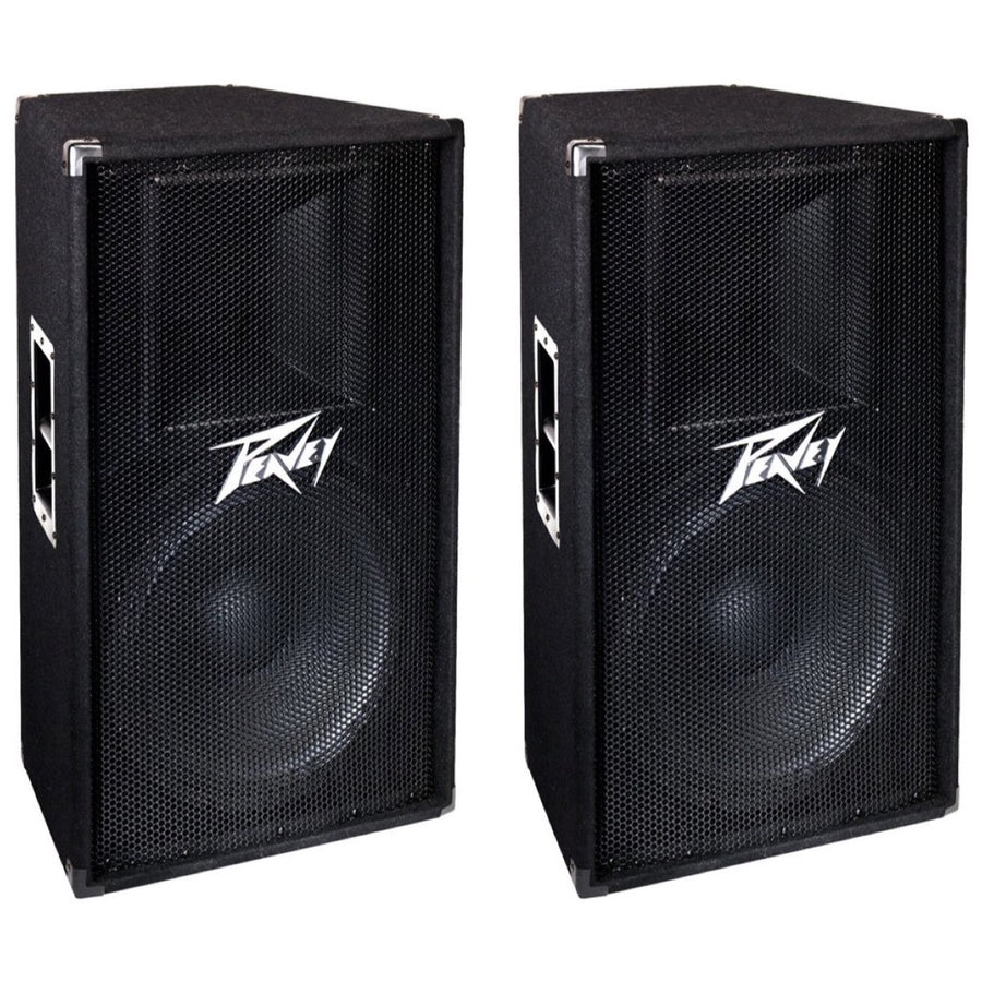 Peavey PV115 2-Way Passive, Unpowered PA Speaker (1x15 Inch), Pair