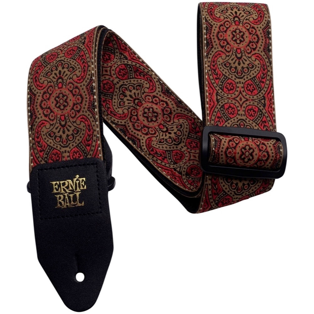 Ernie Ball Jacquard Guitar Strap, Crimson Paisley