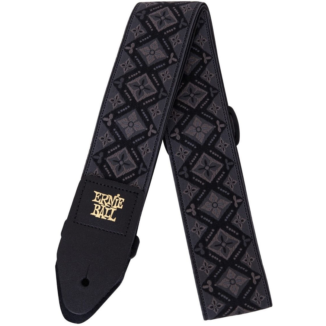 Ernie Ball Jacquard Guitar Strap, Regal Black