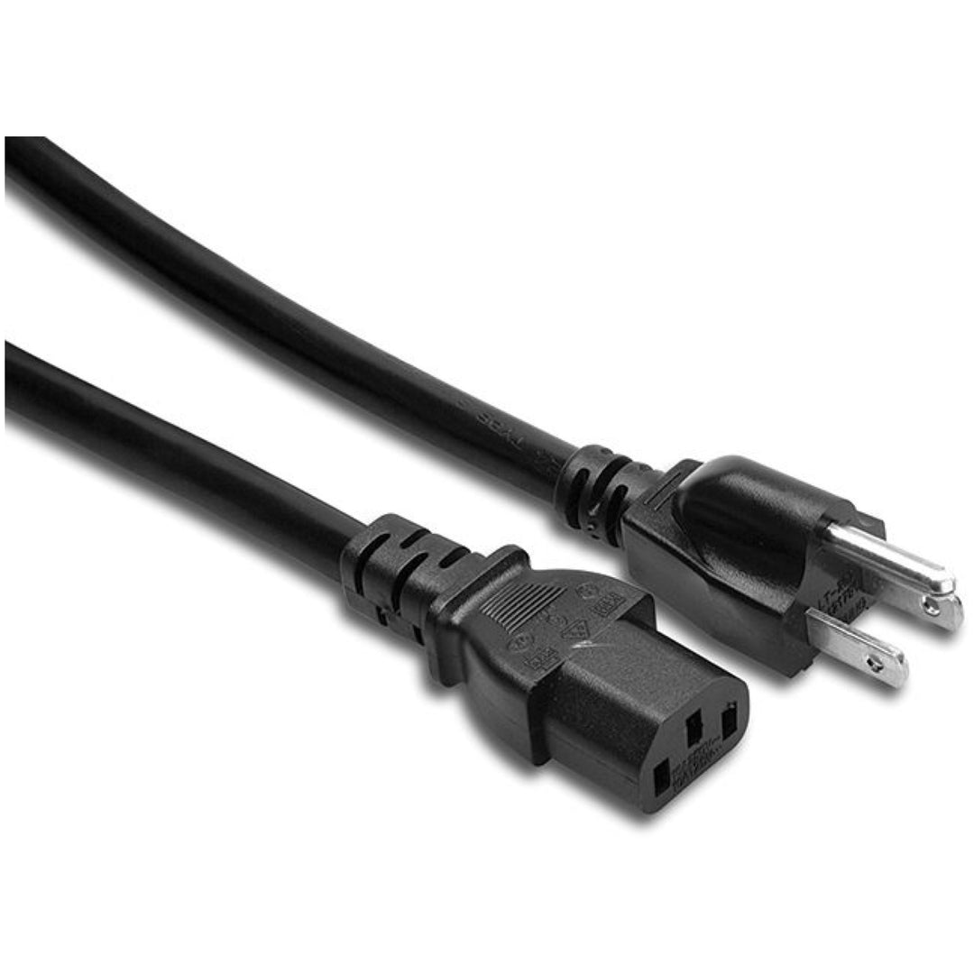 Hosa IEC C13 to NEMA 5-15P Power Cable, PWC-415, 15 Foot