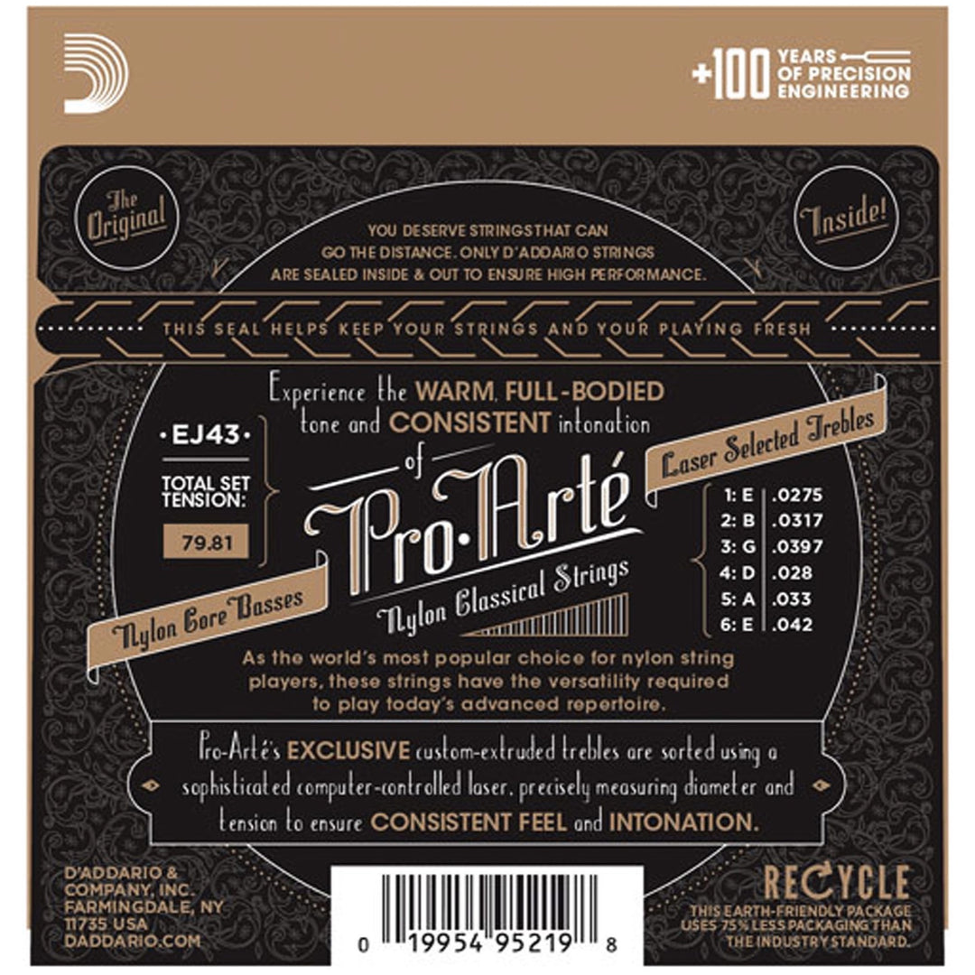 D'Addario EJ43 Pro-Arte Nylon Classical Acoustic Guitar Strings