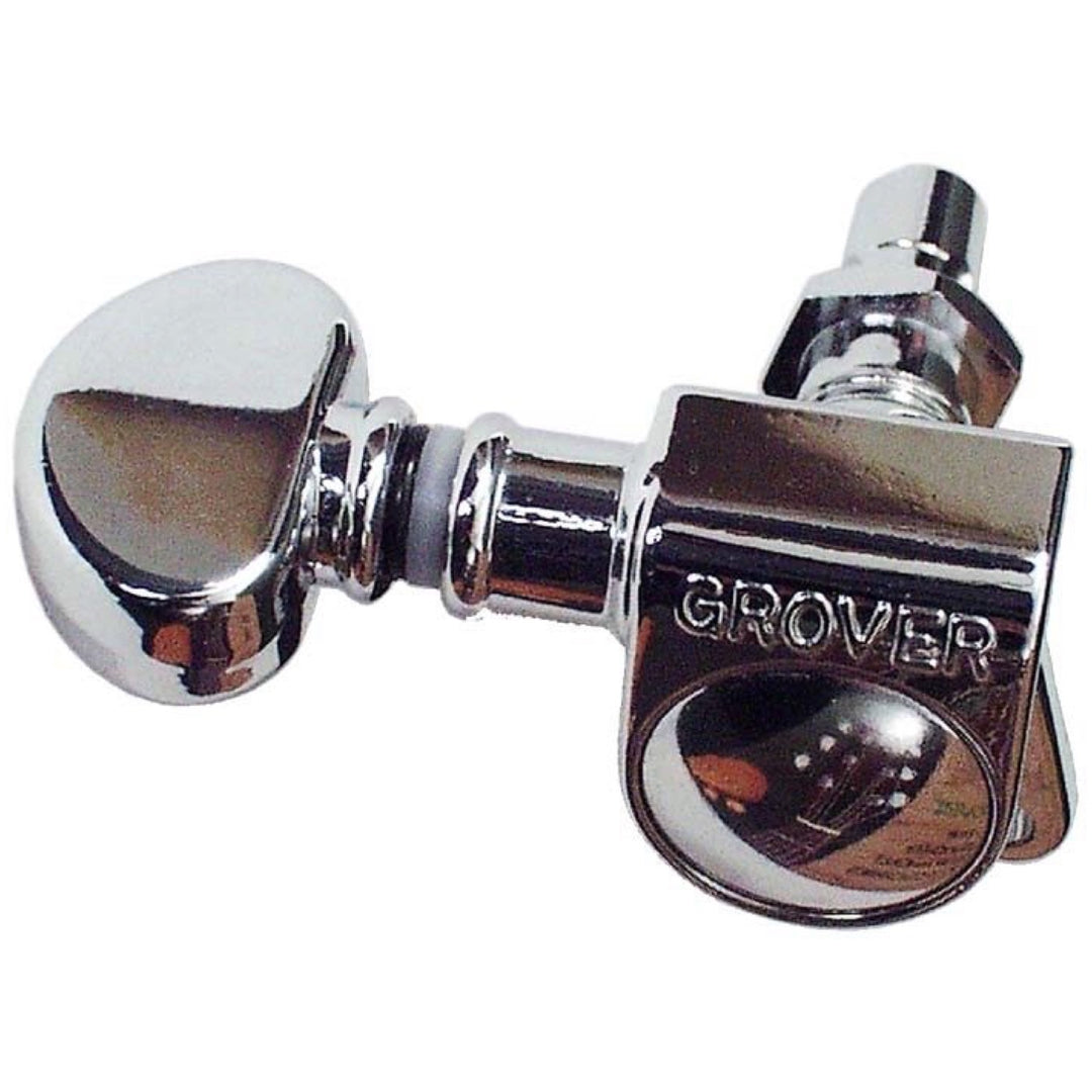 Grover 406 Series Mini Locking Rotomatic Tuning Machines, Chrome, 406C, 3+3