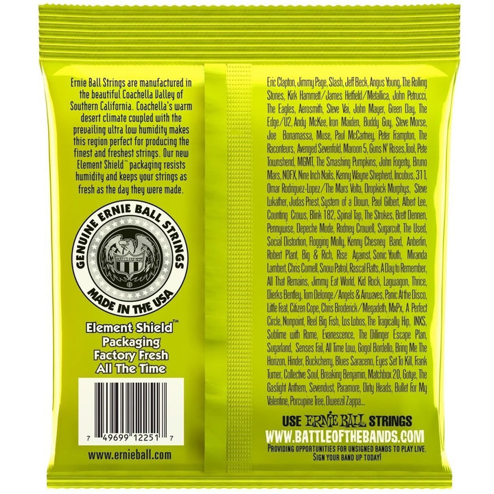 Ernie Ball Regular Slinky Classic Rock n Roll Pure Nickel Wrap Electric Guitar Strings (10-46 Gauge)